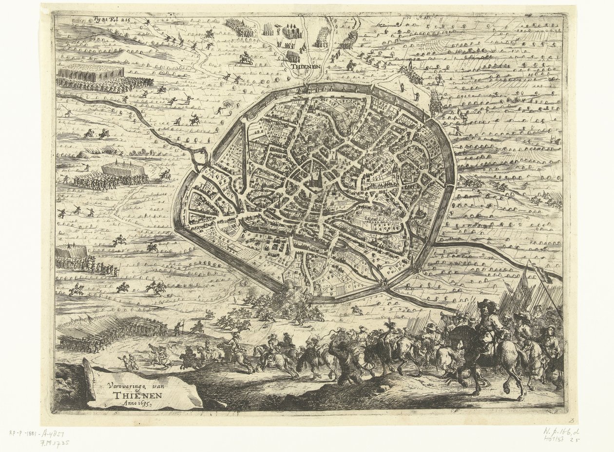 Conquista de Tienen, 1635 Conquista de Thienen Anno 1635 (título sobre objeto) de Dirk Stoop