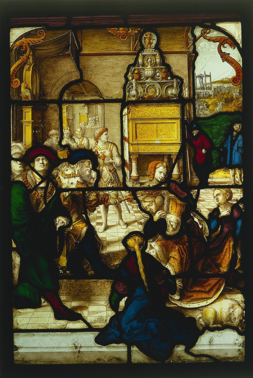 Esther before Ahasuerus de Dirk Vellert