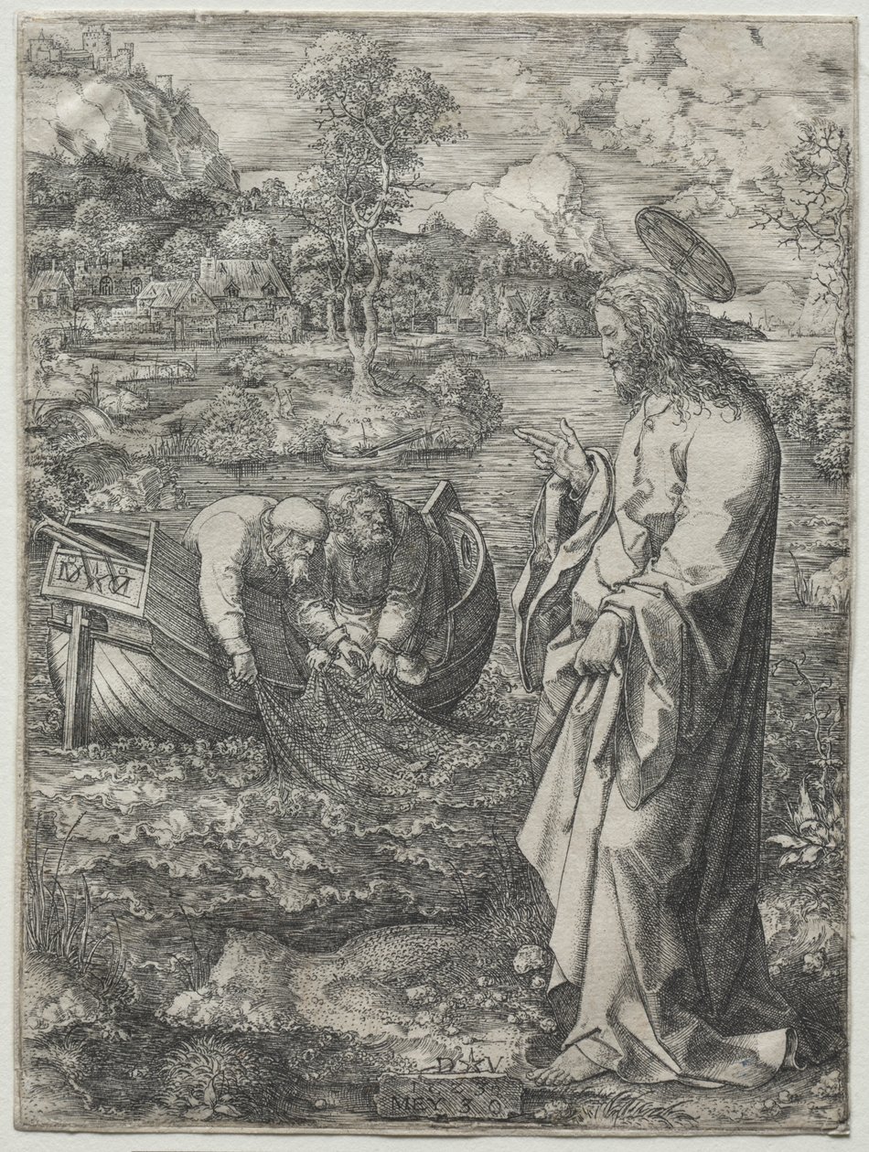 Jesús llamando a San Pedro y San Andrés de Dirk Vellert
