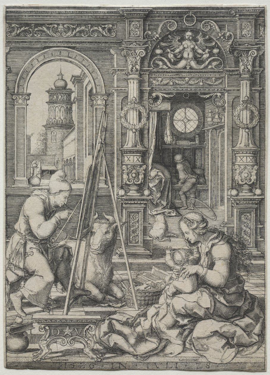 San Lucas pintando a la Virgen de Dirk Vellert