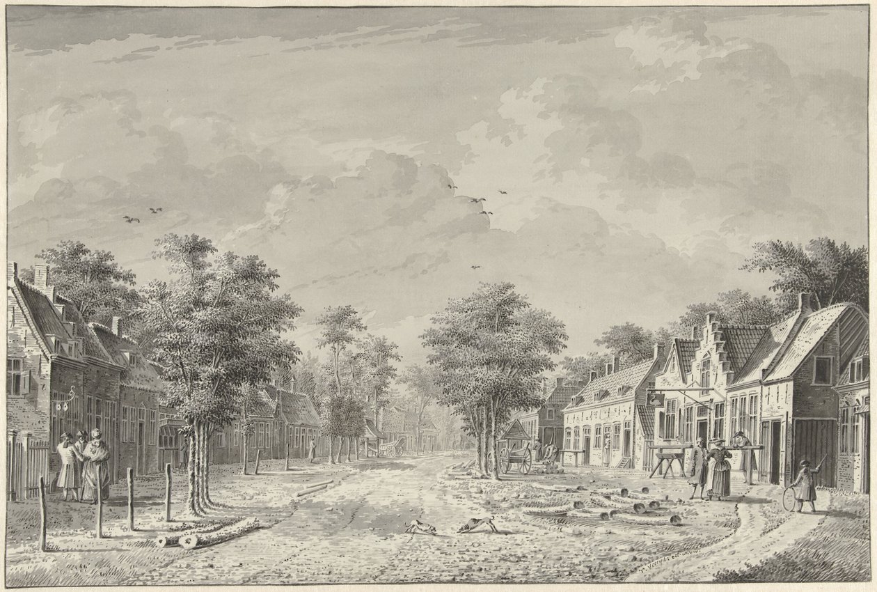 Vista del pueblo de De Bilt de Dirk Verrijk