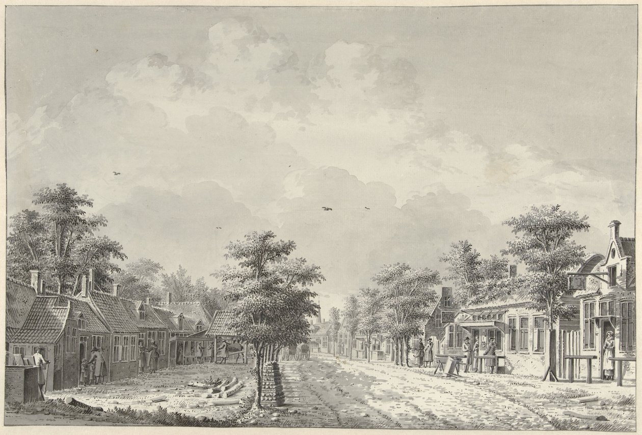 Vista del pueblo de De Bilt desde Hollebeld de Dirk Verrijk