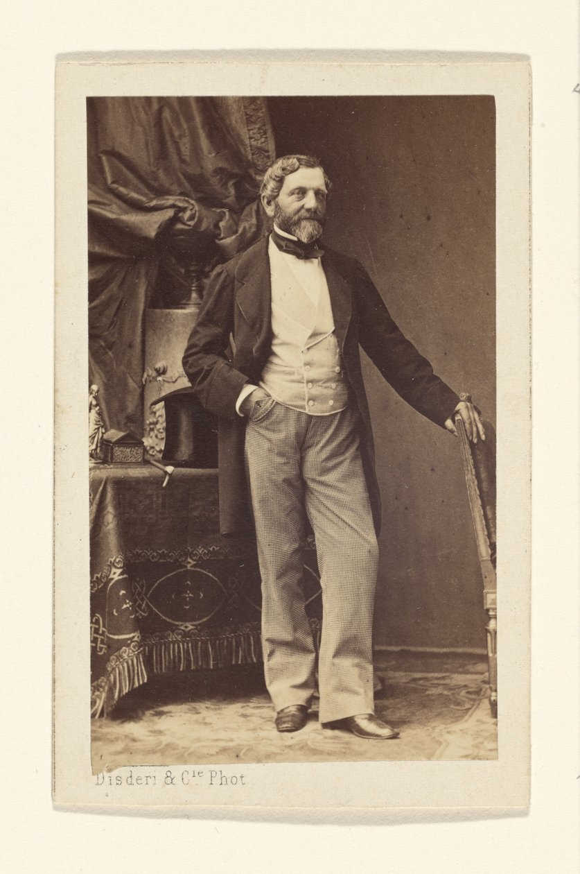 Retrato de un hombre barbudo de Disdéri and Cie.