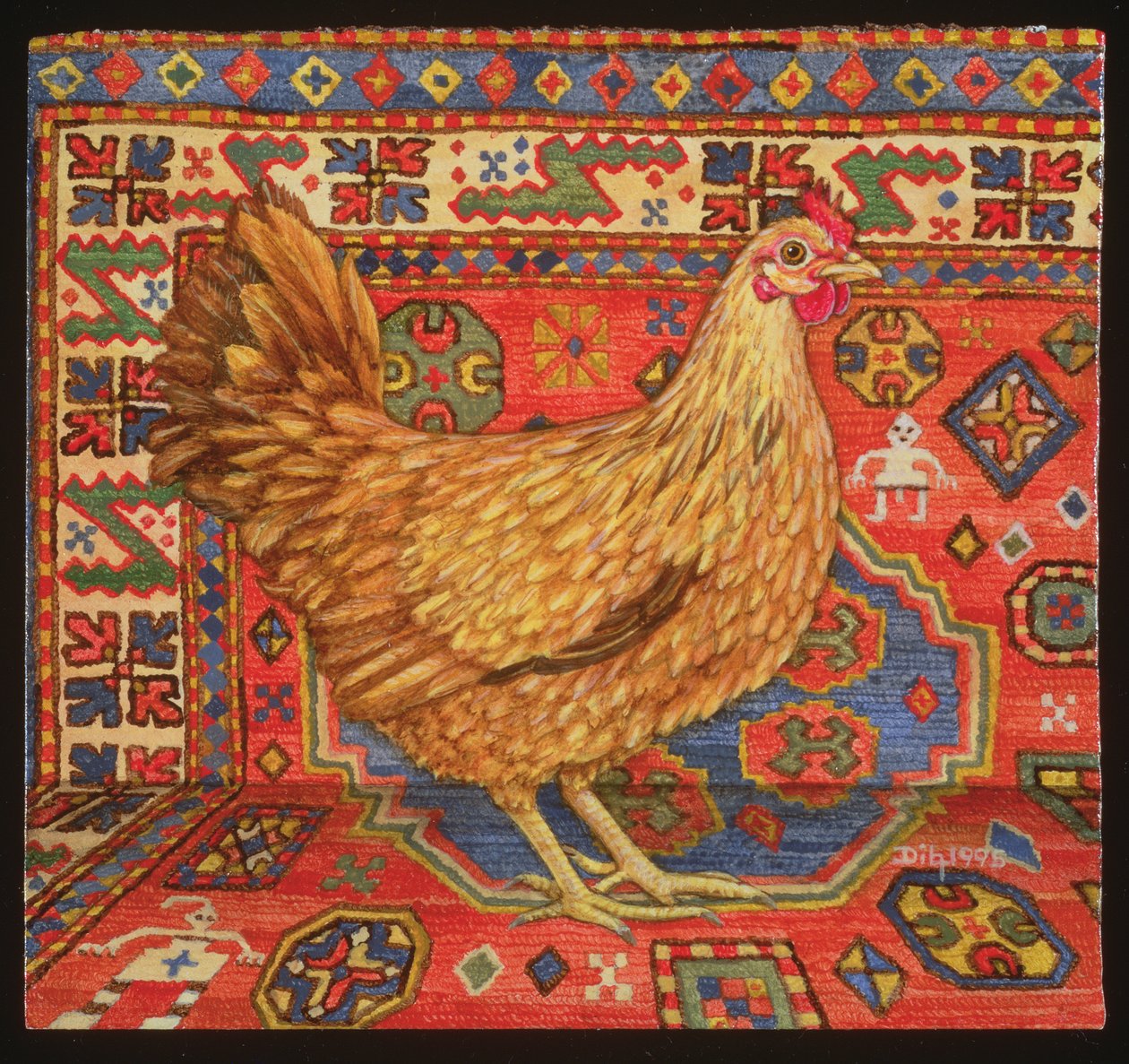 Gallina de Alfombra Marrón, 1995 de Ditz