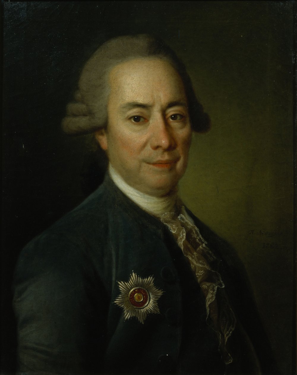 Retrato de Pyotr Vasilyevich Bakunin 1725-1786, 1782 de Dmitri Grigorievich Levitsky