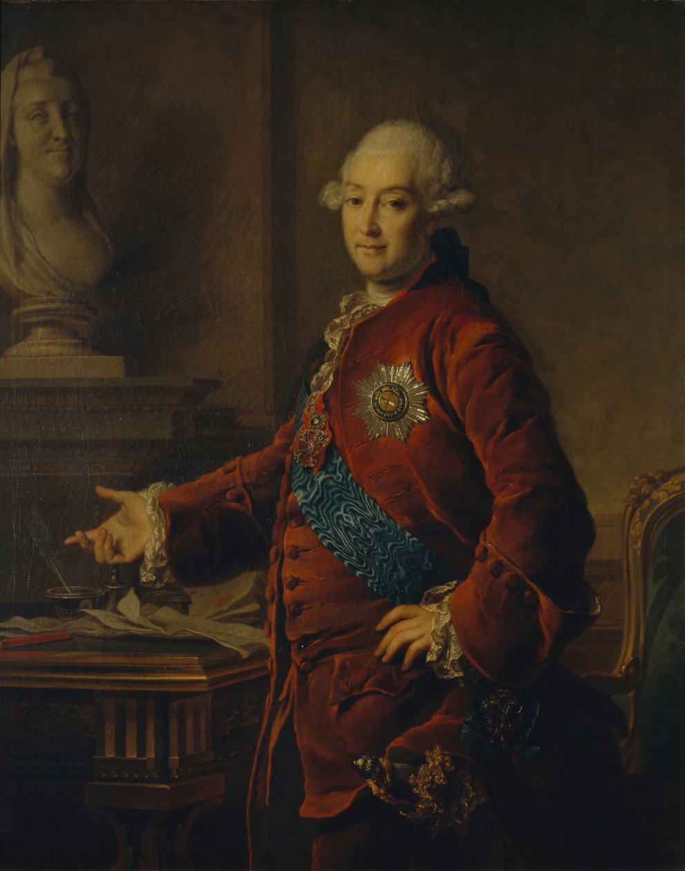 Retrato del vicecanciller Príncipe Alexander Mikhaylovich Golitsyn 1723-1807, 1772 de Dmitri Grigorievich Levitsky