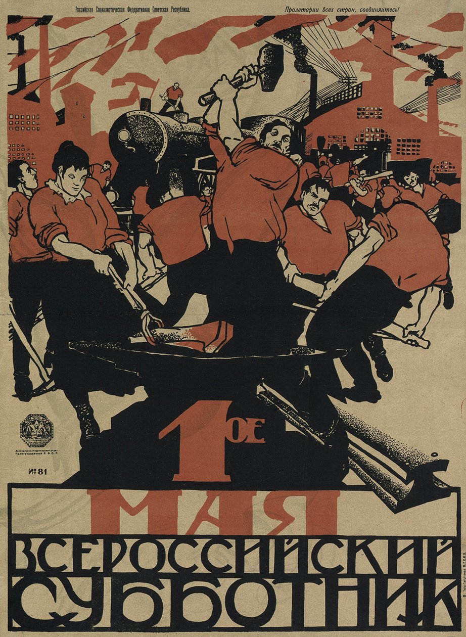 El 1 de mayo es el subbotnik de toda Rusia, 1920 de Dmitriy Stakhievich Moor