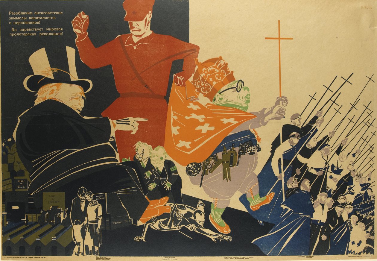 ¡Expondremos los planes antisoviéticos de los imperialistas y las intrigas eclesiásticas! de Dmitriy Stakhievich Moor