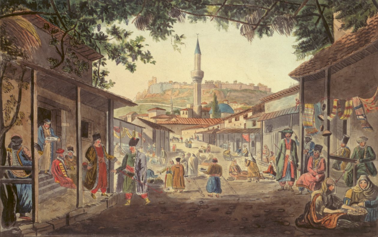 El Bazar en Atenas de Edward Dodwell