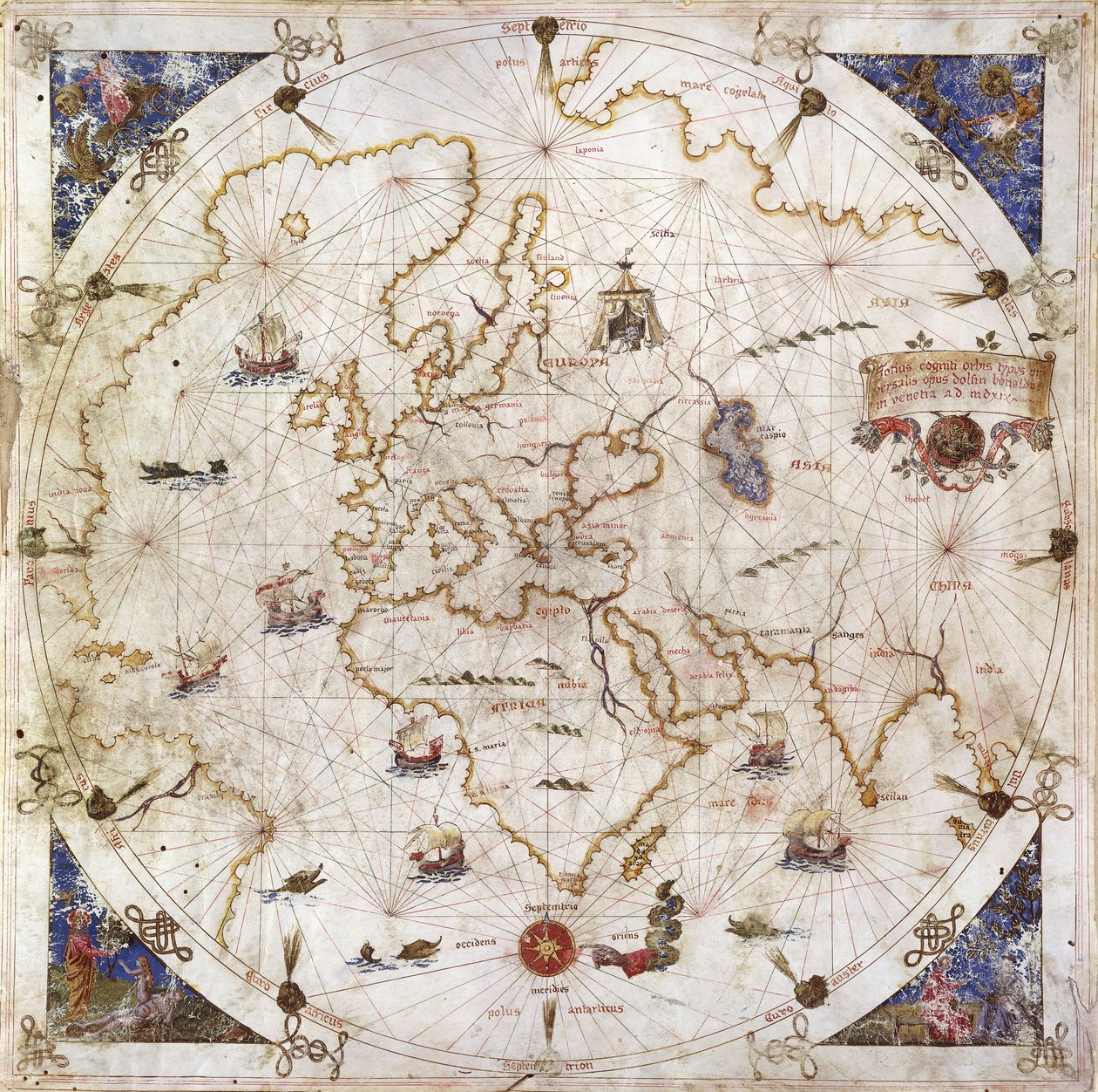 Carta portulana del mundo, 1519 de Dolfin Bonaldo
