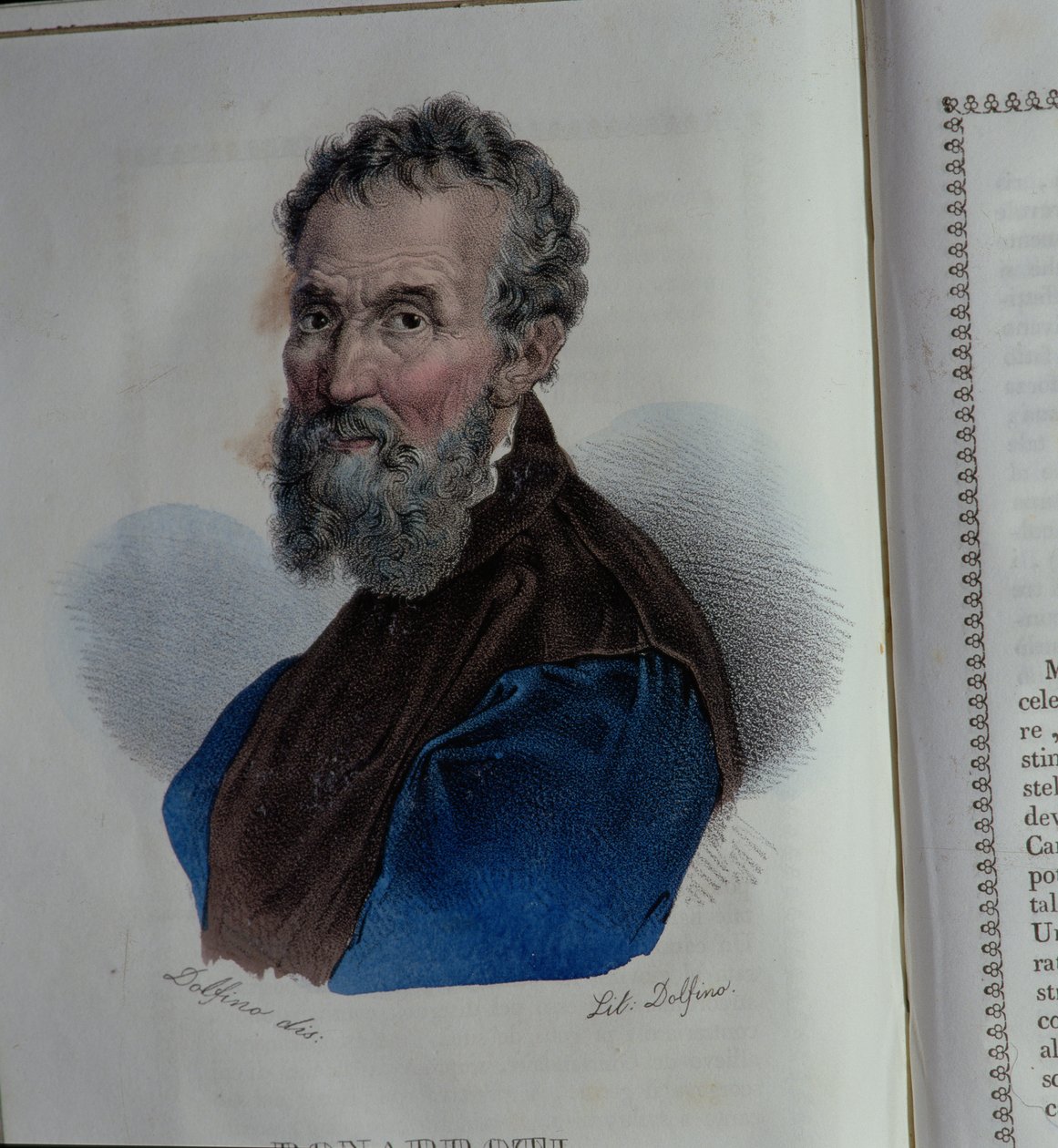 Retrato de Miguel Ángel Buonarroti de Dolfino
