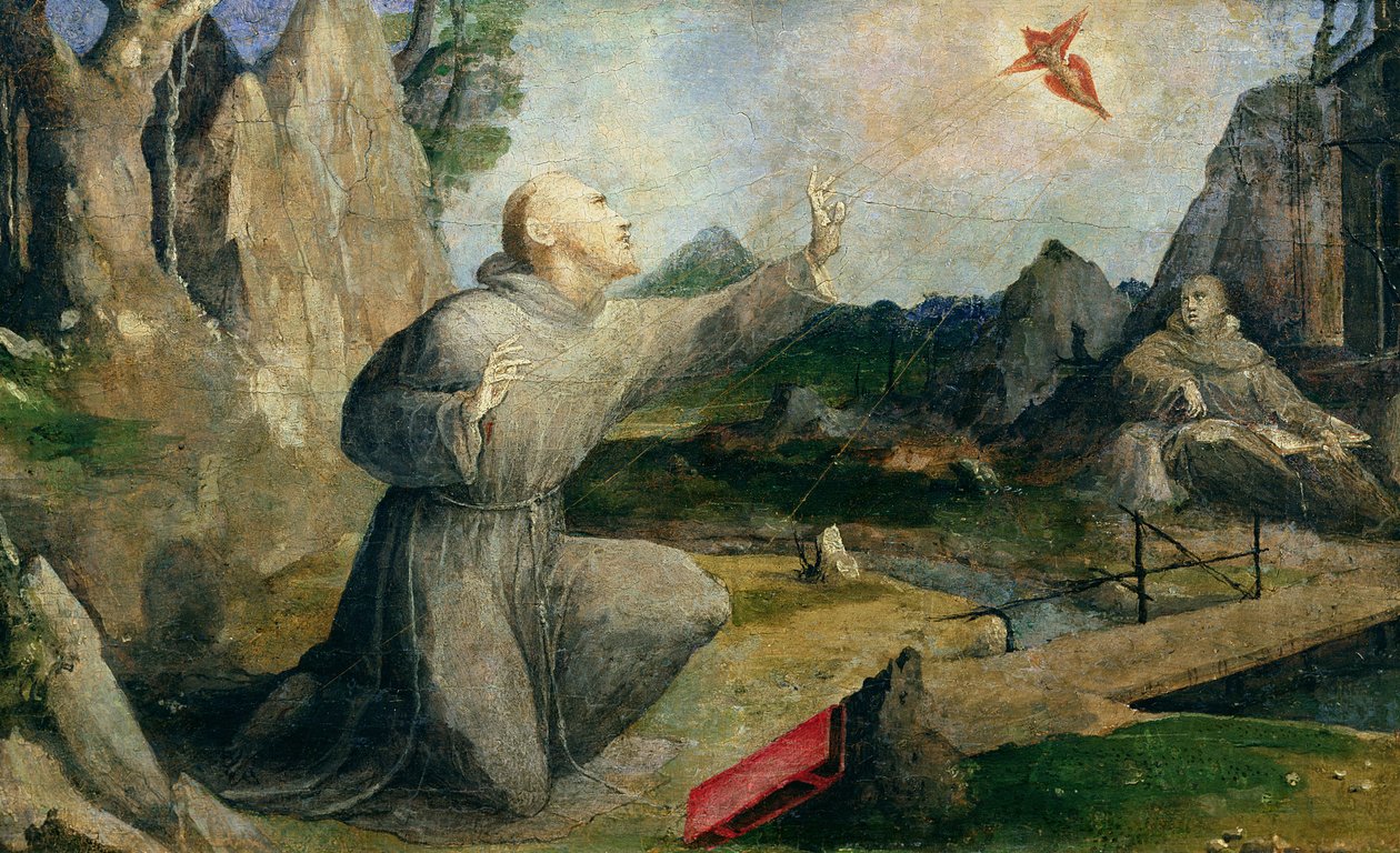 San Francisco de Asís recibiendo los estigmas de Domenico di Pace Beccafumi  