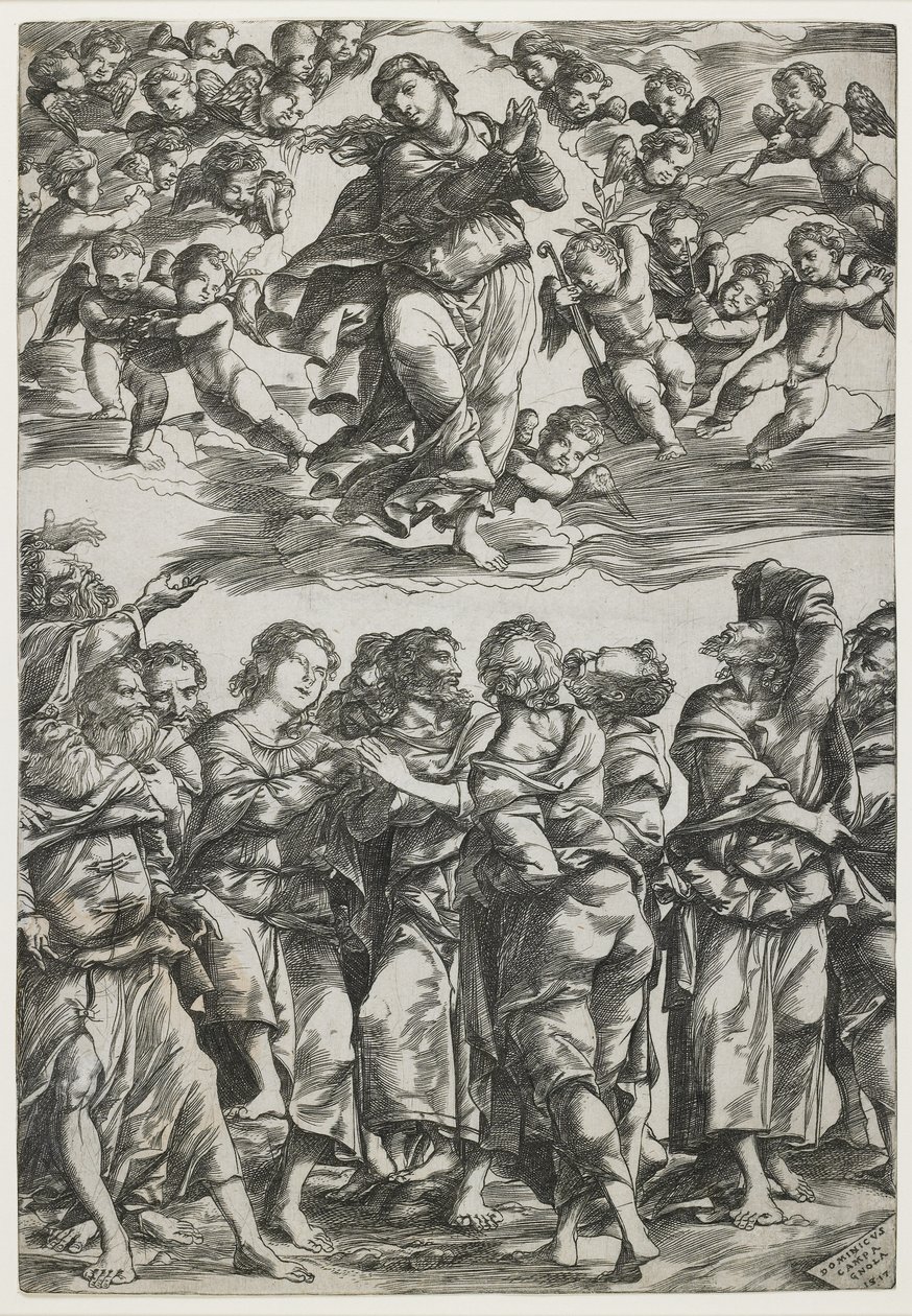 La Asunción de la Virgen de Domenico Campagnola