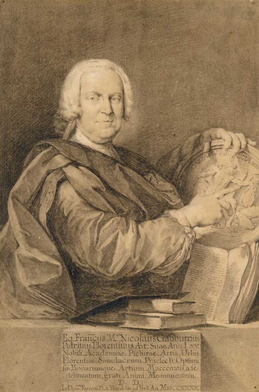 Retrato de Cavaliere Francesco Maria Niccolò Gabburri de Giovanni Domenico Ferretti