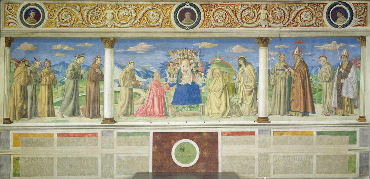 Virgen rodeada de donantes y santos, 1503 de Domenico Morone
