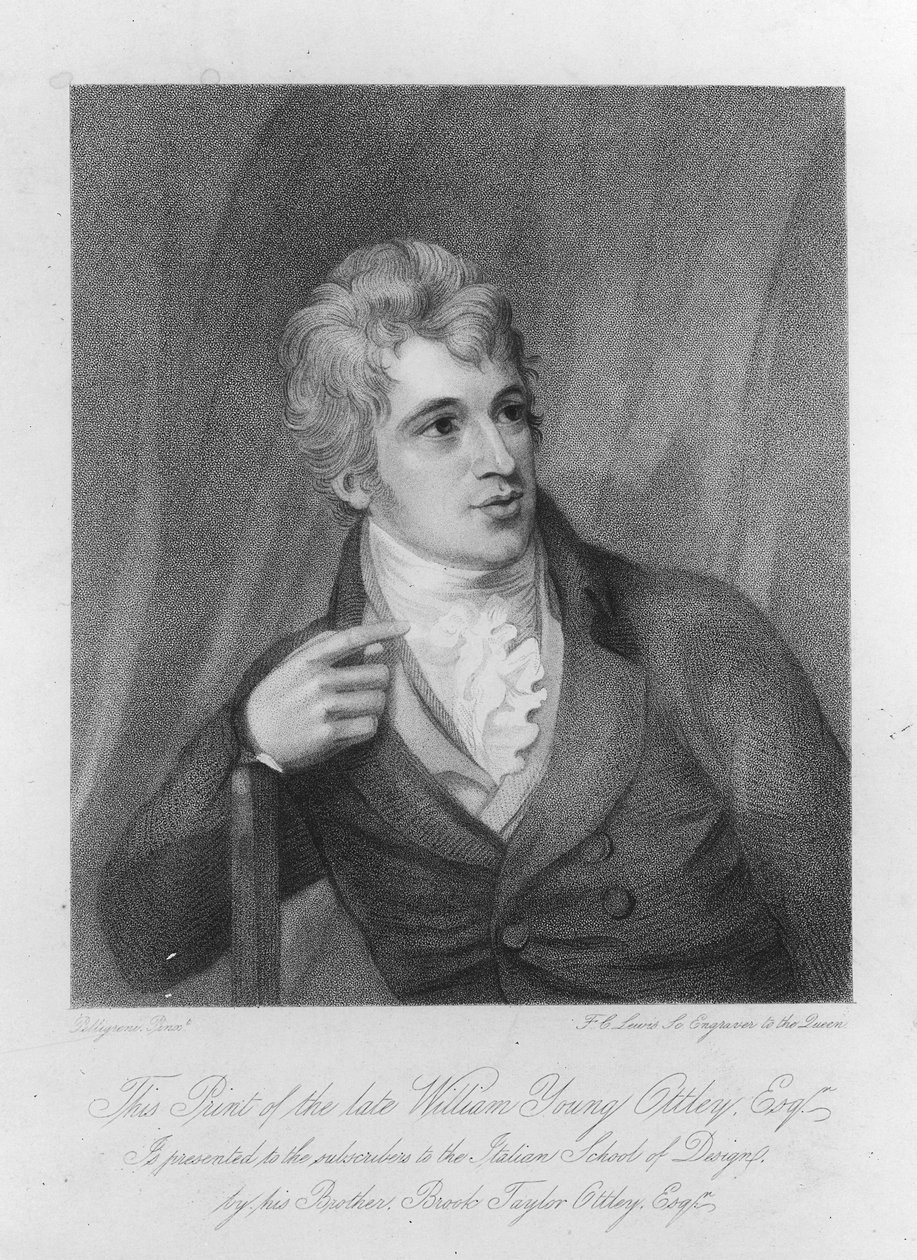 William Young Ottley, grabado por Frederick Christian Lewis, c.1836 de Domenico Pellegrini