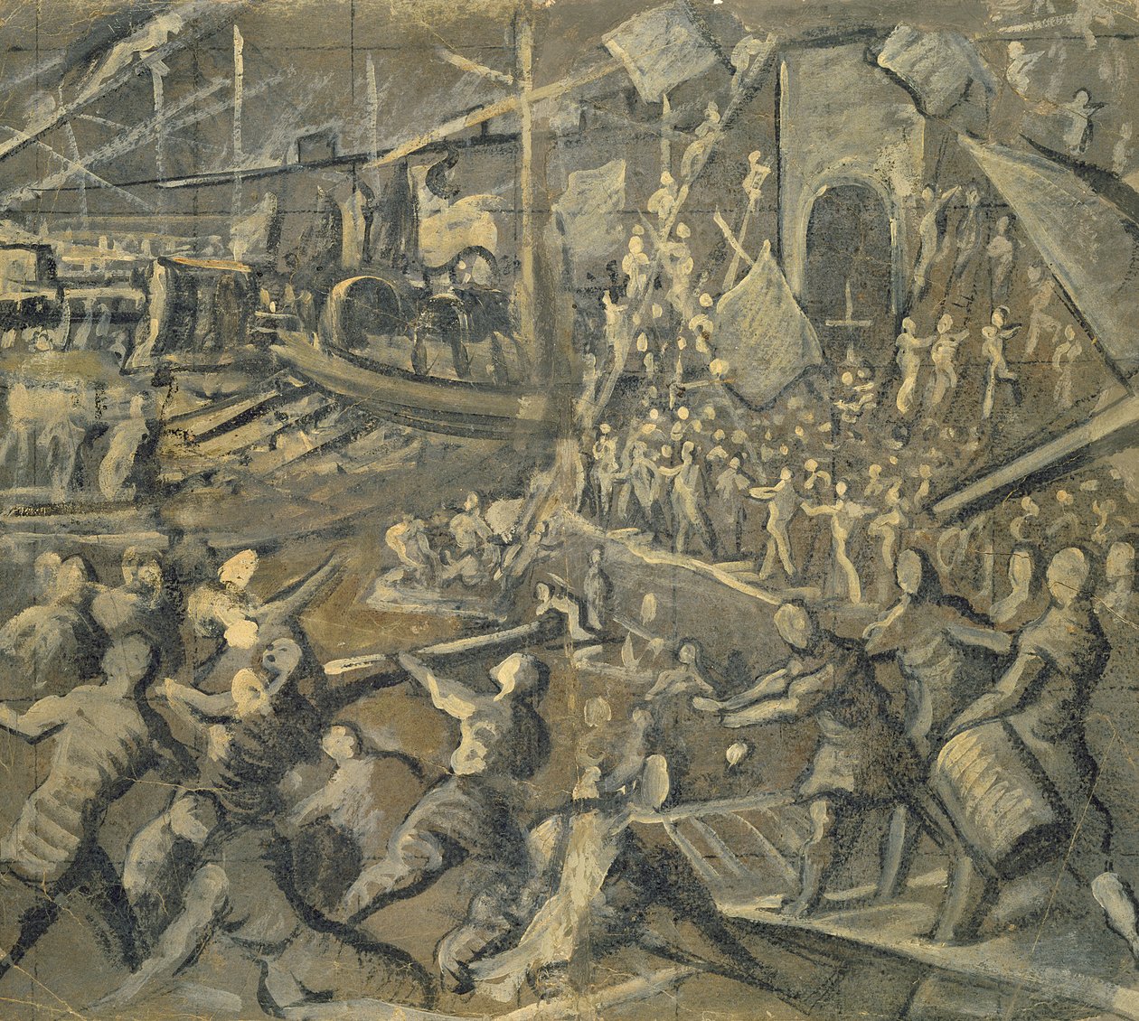 La conquista de Constantinopla por los venecianos en el año 1204, 1598-1605 de Domenico Robusti Tintoretto
