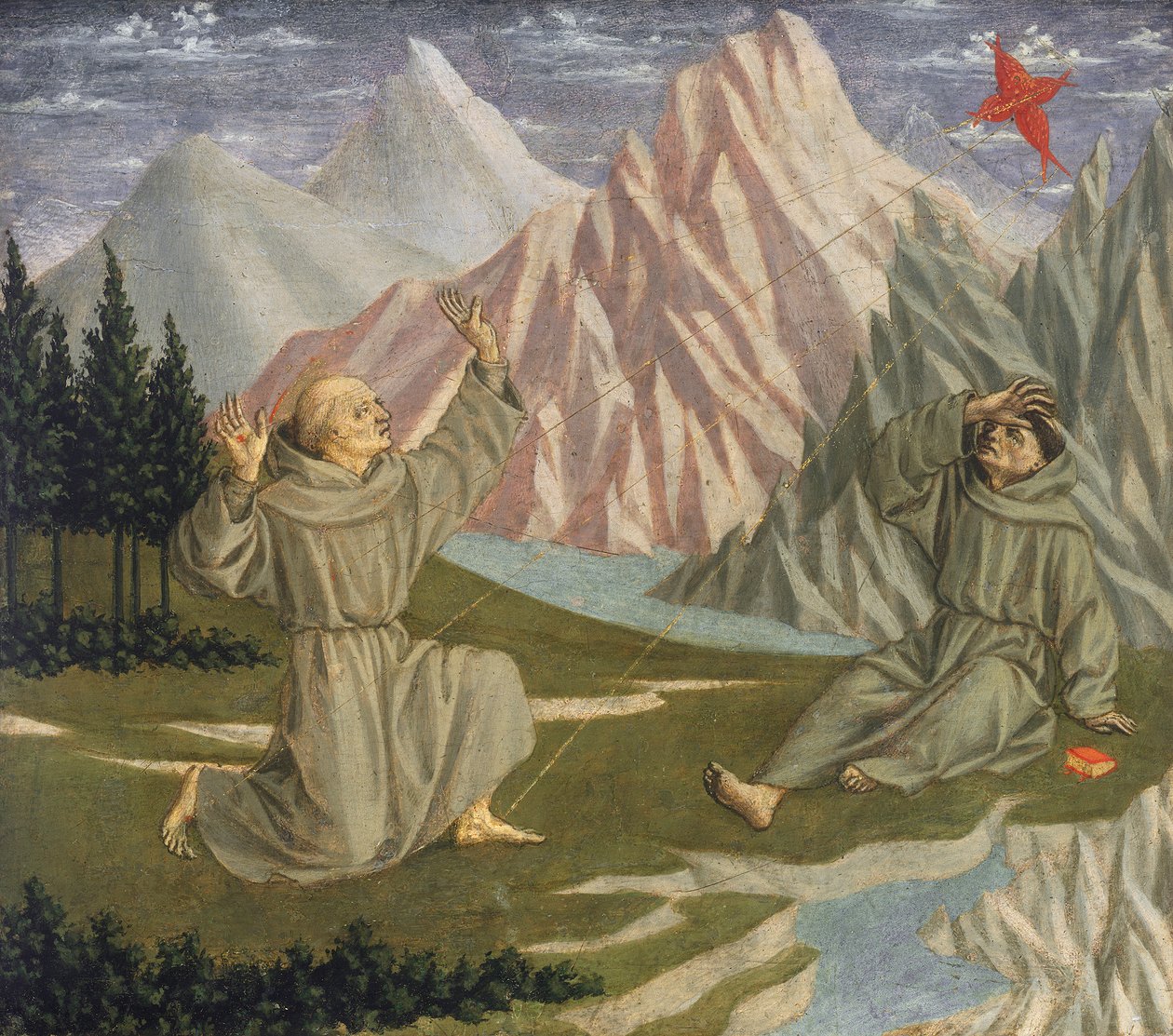 San Francisco recibiendo los estigmas, c. 1445-50 de Domenico Veneziano