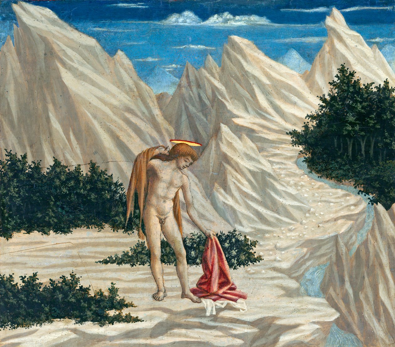 San Juan en el desierto, c.1445-50 de Domenico Veneziano