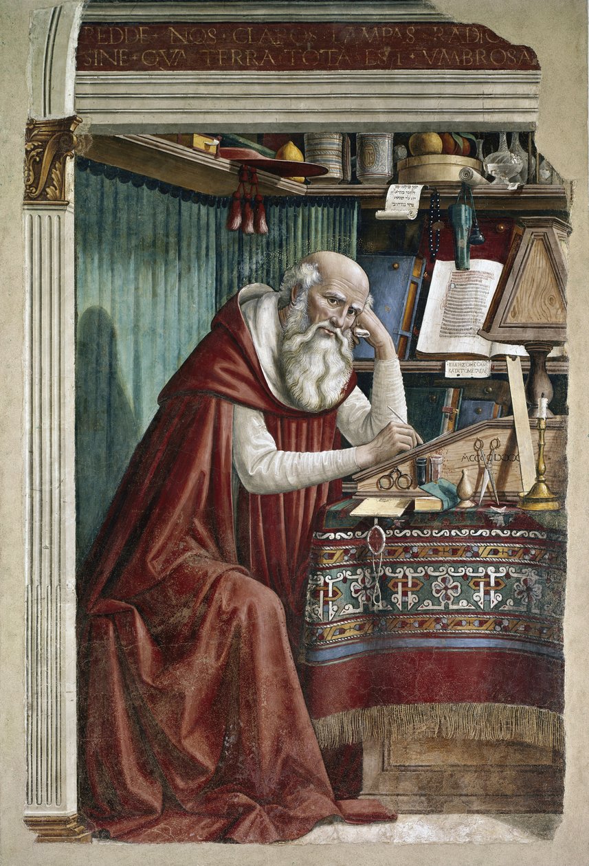 San Jerónimo en su estudio de Domenico Ghirlandaio