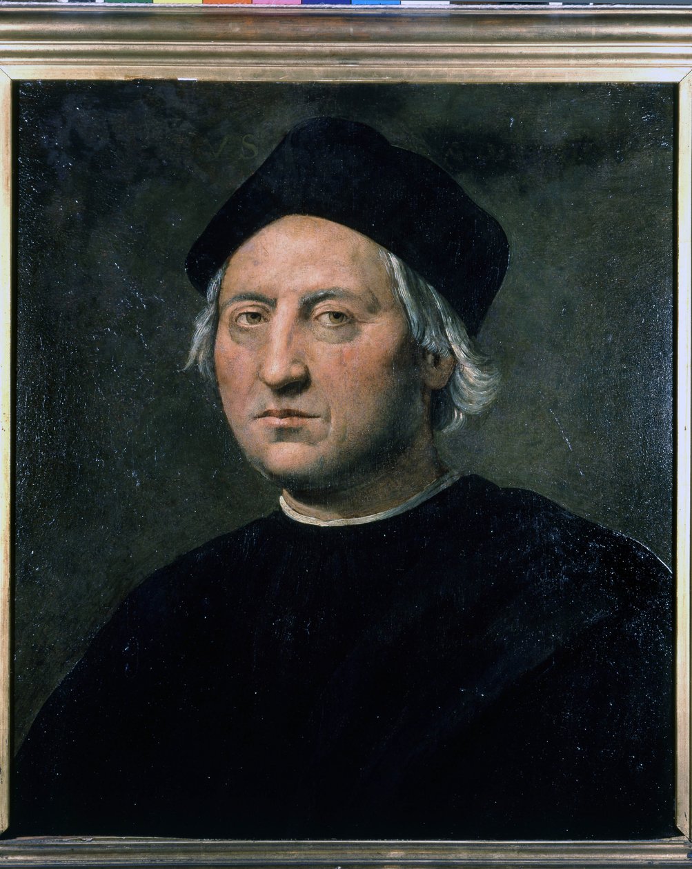 Retrato de Cristóbal Colón - atribuido a Ghirlandaio, Museo Naval de Génova - Pegli de Domenico (attr.to) Ghirlandaio