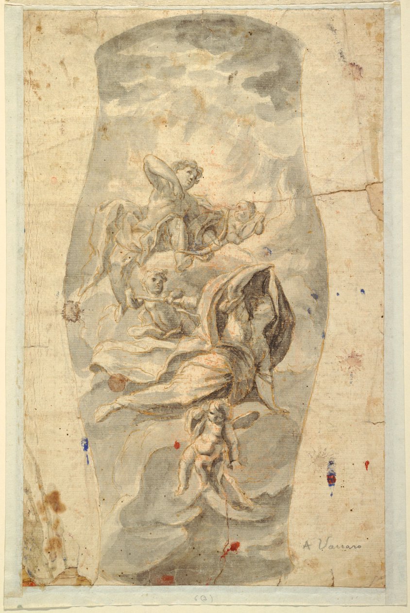 Diseño de techo con Apolo de Domenico Antonio Vaccaro
