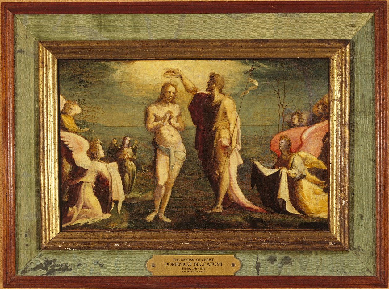 Beccafumi - El Bautismo de Cristo, 1528 de Domenico Beccafumi