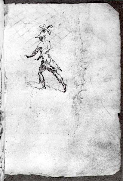 Boceto de un guerrero de Domenico Beccafumi