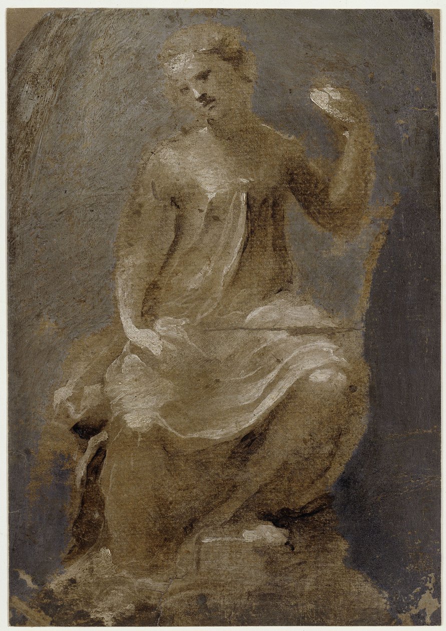 Figura femenina entronizada (Amor Patriae) de Domenico Beccafumi