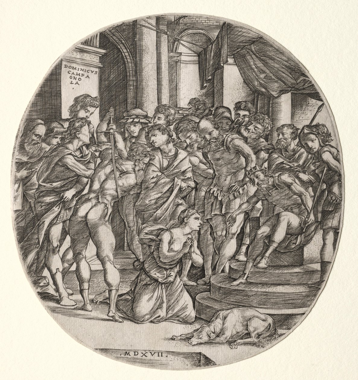 Decapitación de Santa Catalina, 1517 de Domenico Campagnola