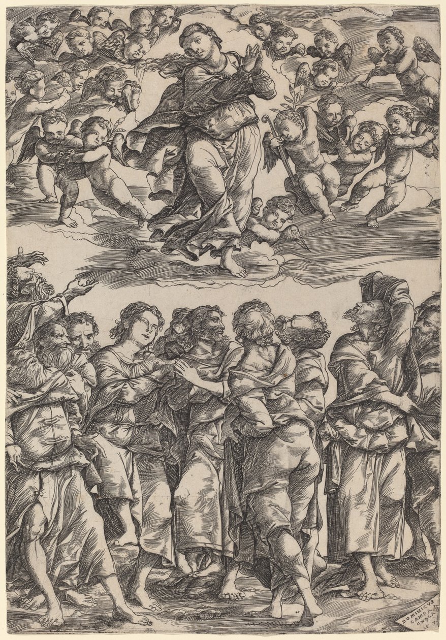La Asunción de la Virgen de Domenico Campagnola