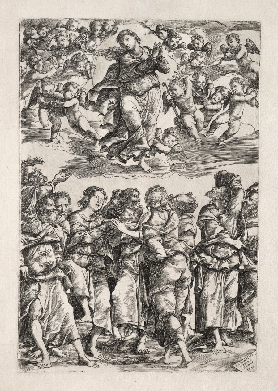 La Asunción de la Virgen de Domenico Campagnola