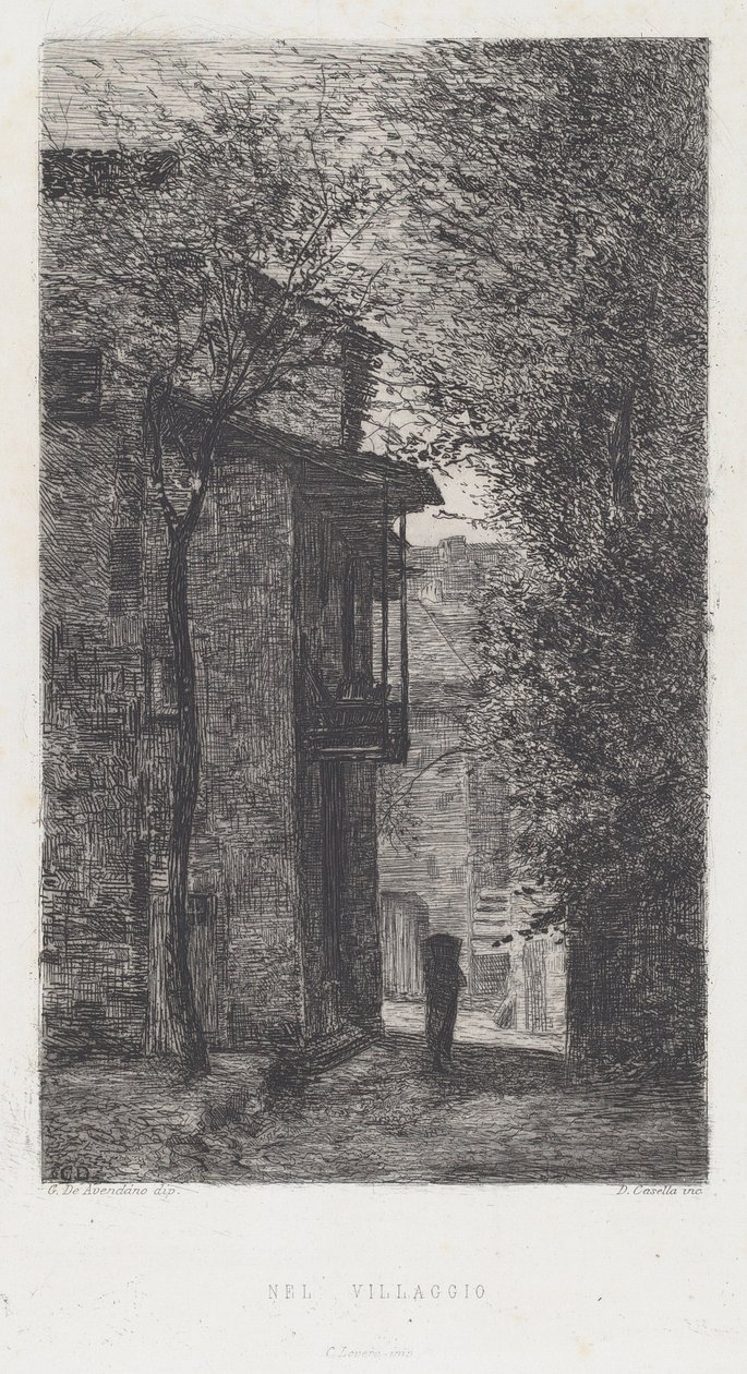 En el pueblo de Domenico Casella, after Serafin de Avendano