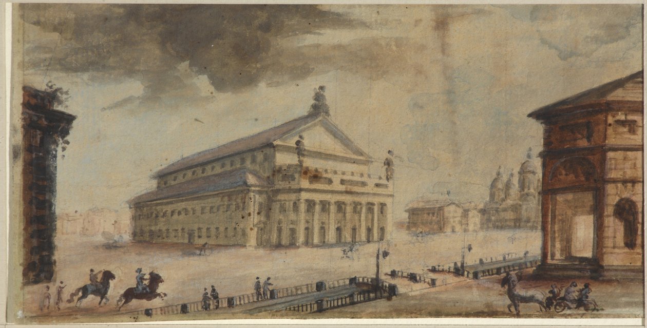 El Teatro Imperial Bolshoi Kamenny de San Petersburgo de Domenico Felice Lamoni