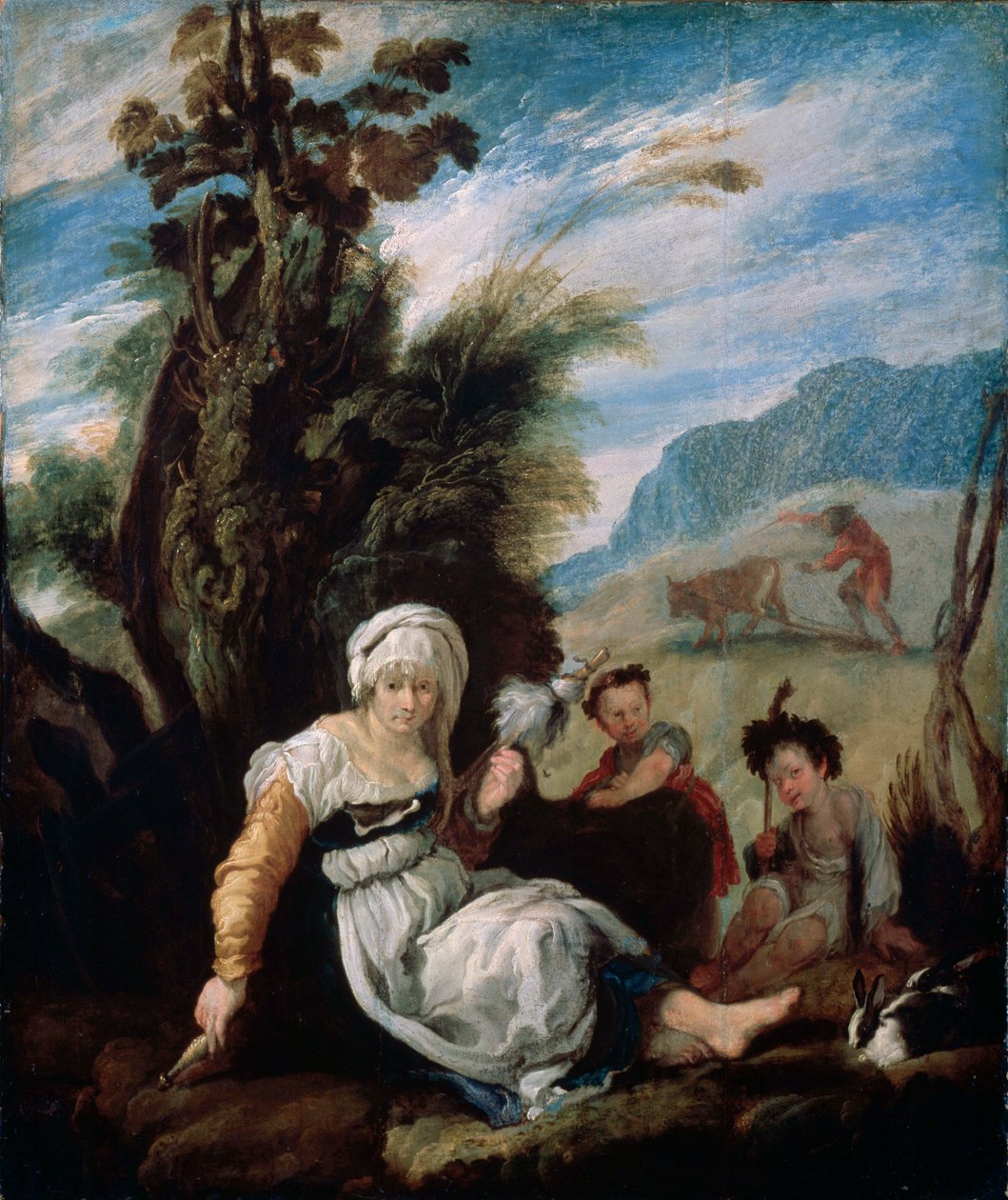 Adán y Eva, 1588 de Domenico Fetti or Feti