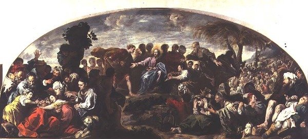 La alimentación de los cinco mil de Domenico Fetti or Feti