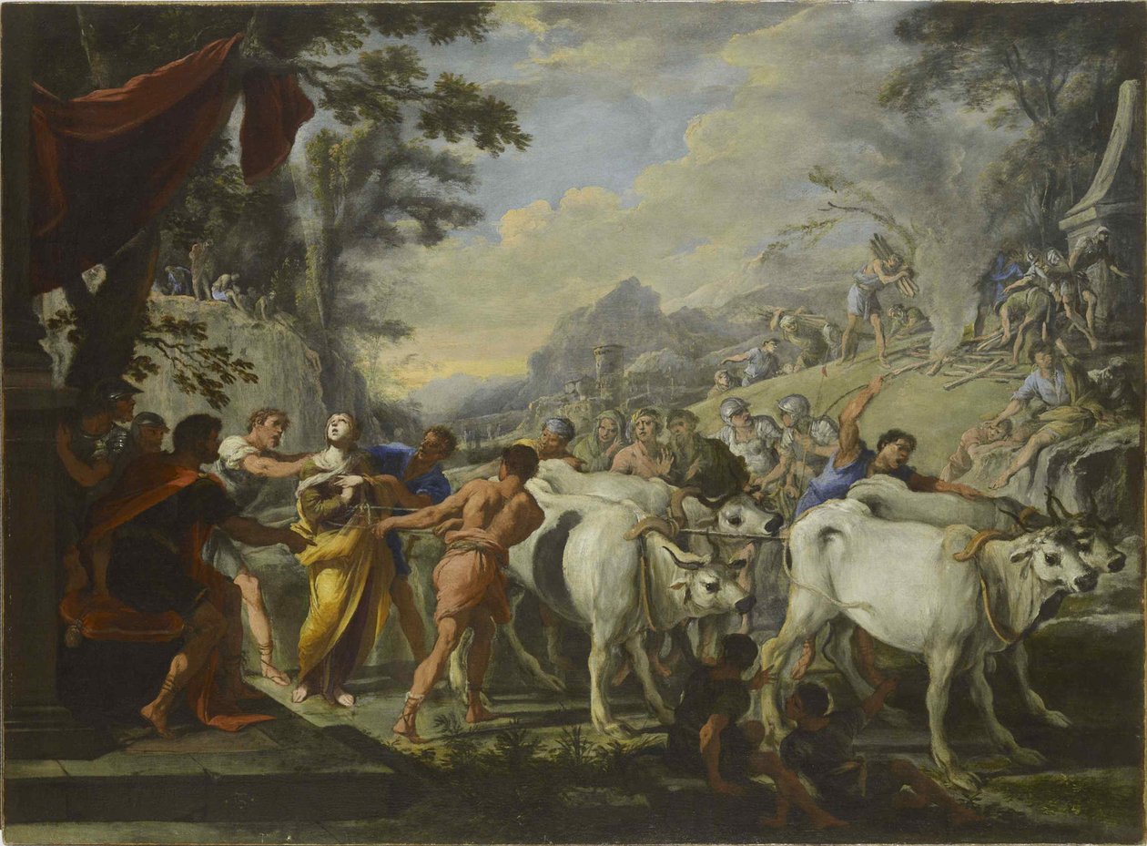 El martirio de Santa Lucía, um 1640-1650 de Domenico Gargiulo