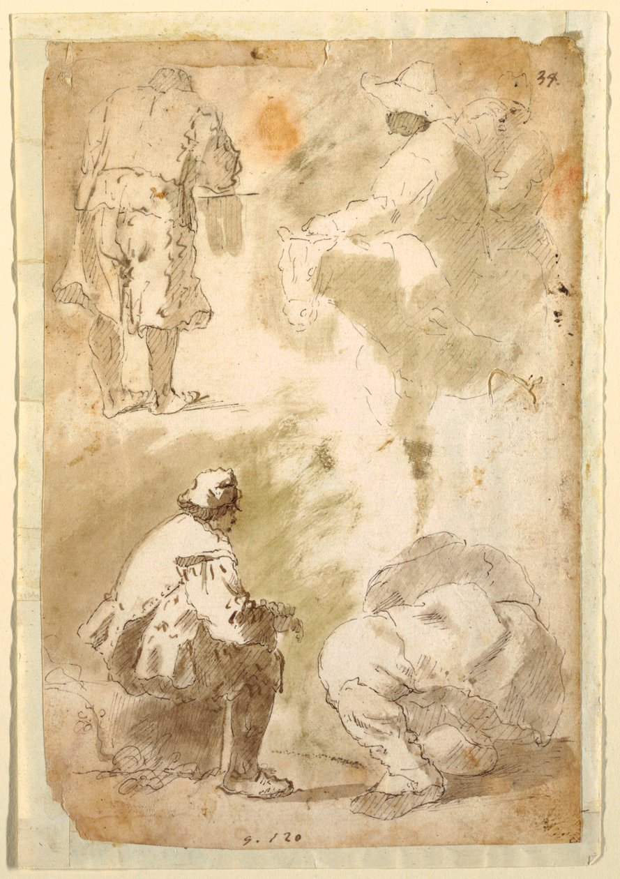 Cinco hombres de Domenico Gargiulo, called Micco Spadaro