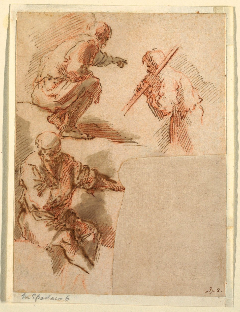 Tres hombres de Domenico Gargiulo, called Micco Spadaro