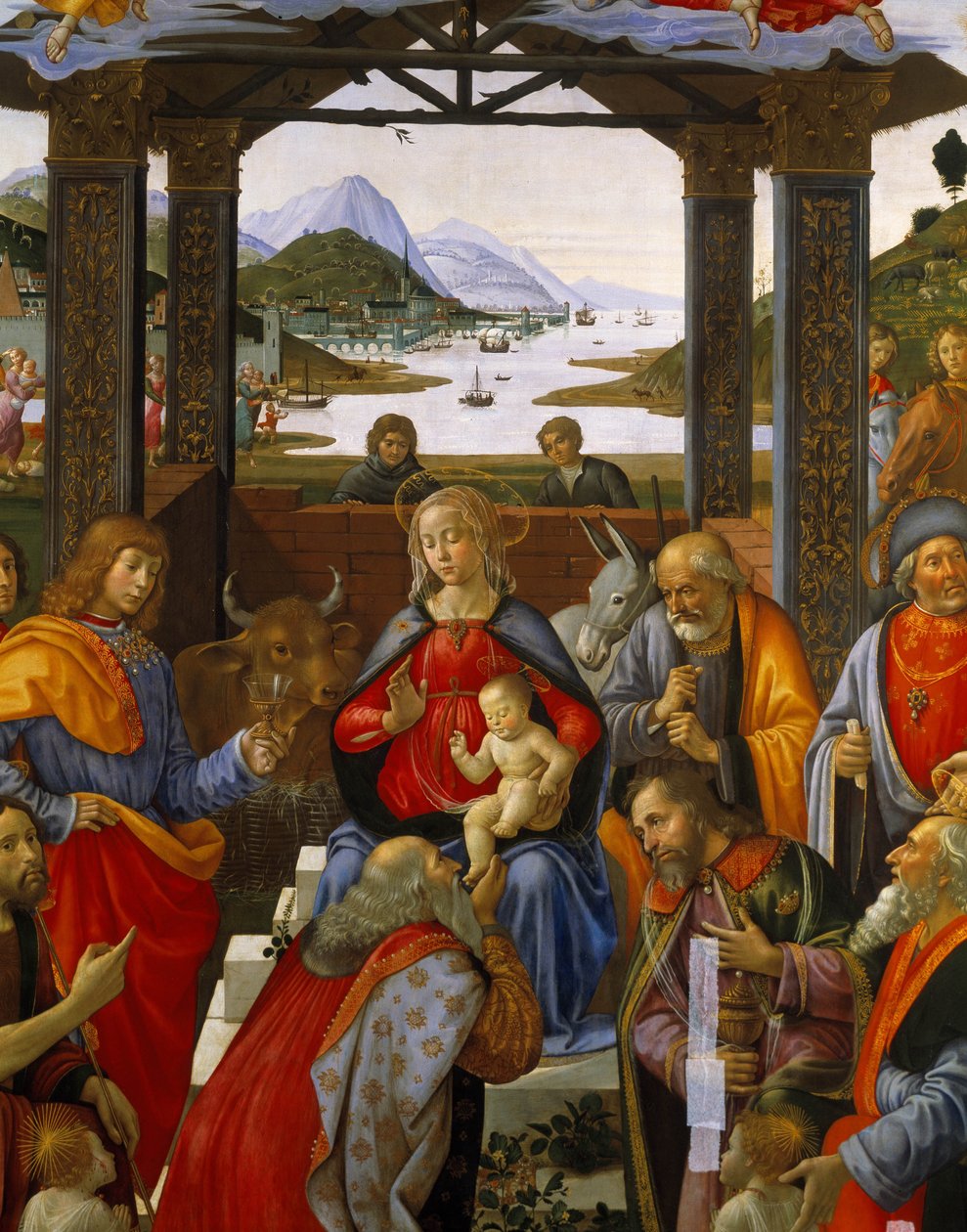 Adoración de los Magos de Domenico Ghirlandaio