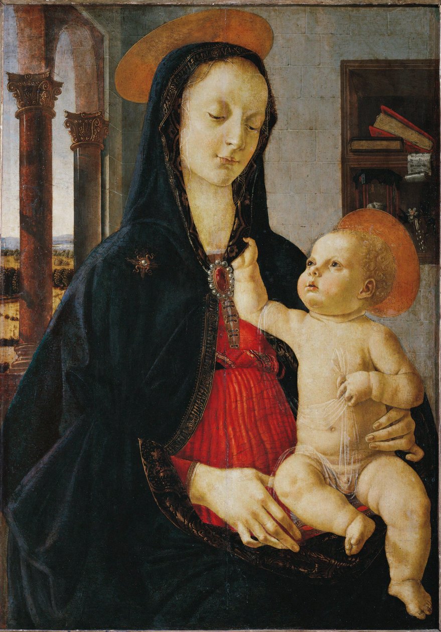 Madonna y el niño ... de Domenico Ghirlandaio