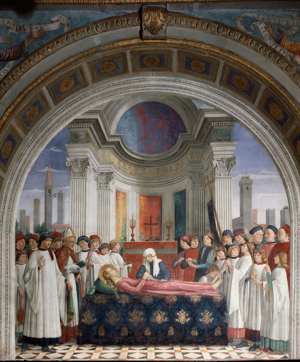 El funeral de Santa Fina de Domenico Ghirlandaio