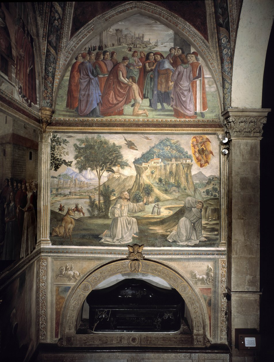 Funeral de San Francisco de Domenico Ghirlandaio