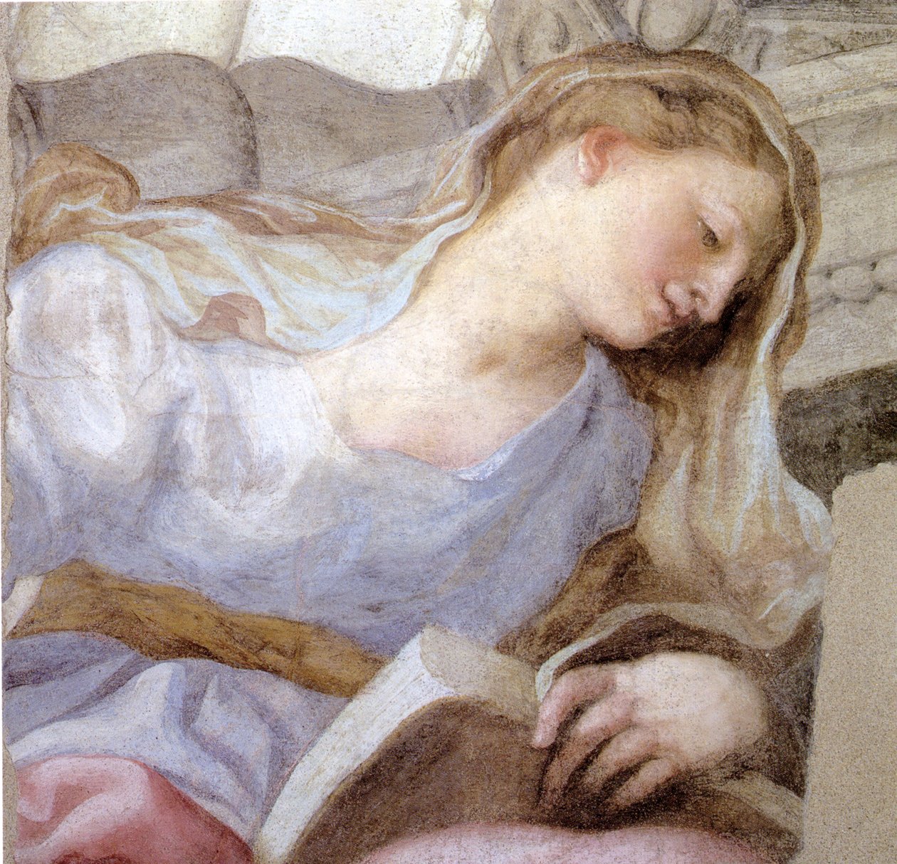 Personificación de la Virtud (fresco) de Domenico I Piola