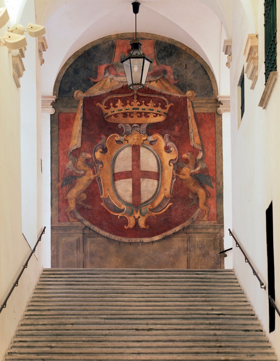 Armas de la República de Génova (Fresco) de Domenico Il Sarzana Fiasella
