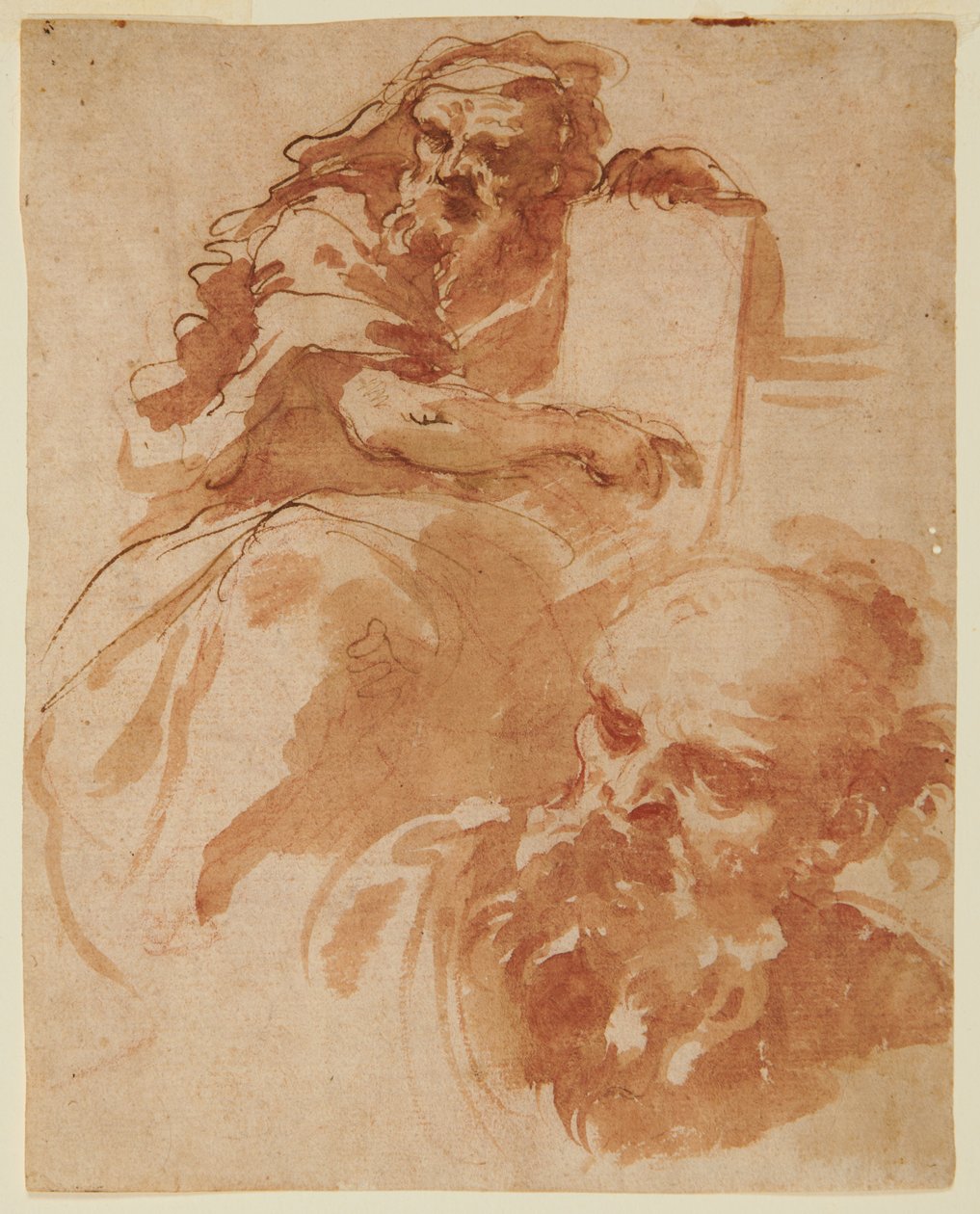 Seated Prophet (Recto) de Domenico Maria Canuti