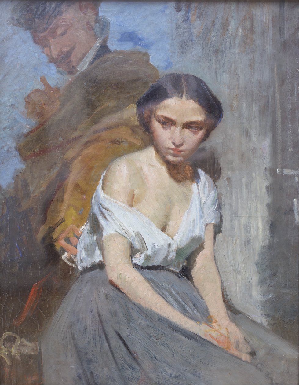 Seducción, finales del siglo XIX (óleo sobre lienzo) de Domenico Morelli