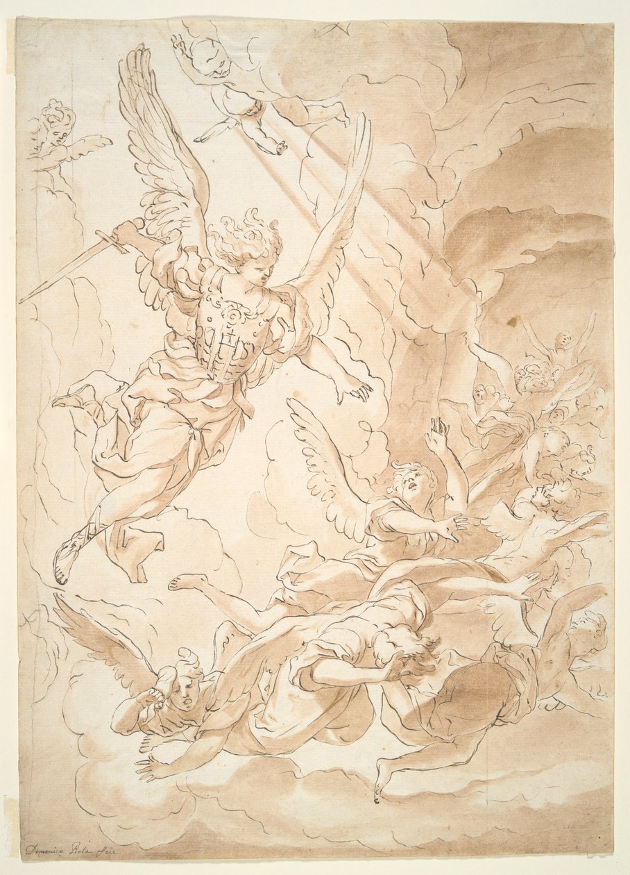 Caída de los Ángeles Rebeldes de Domenico Piola