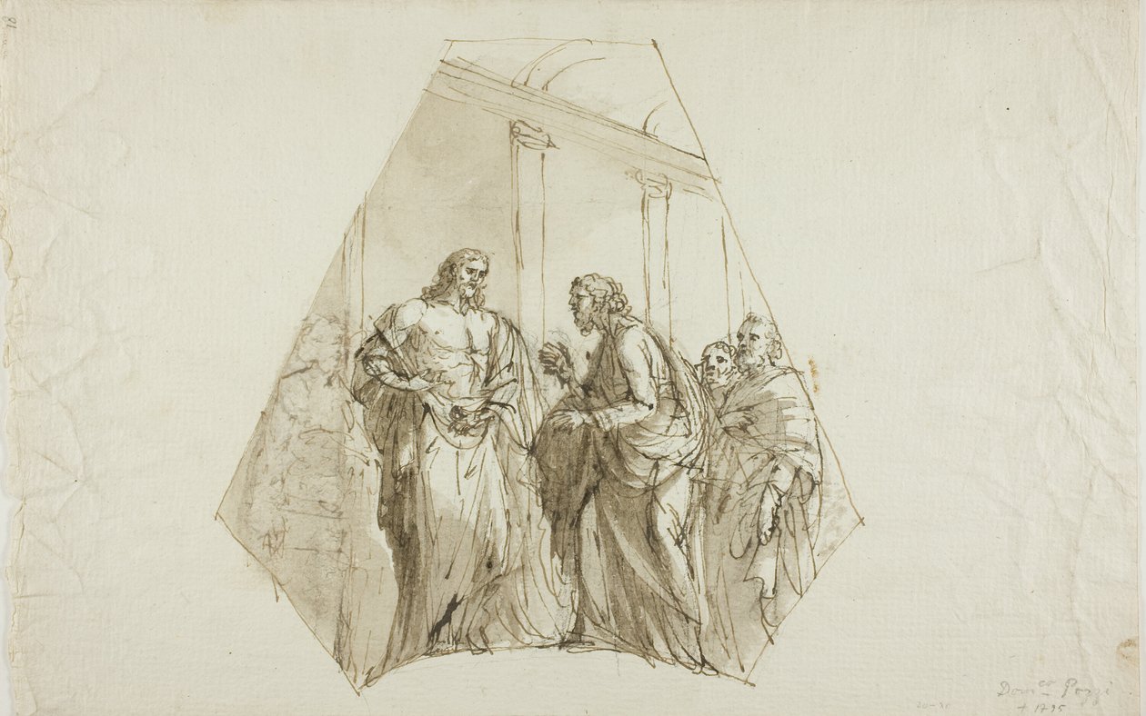 Doubting Thomas (Diseño de Spandrel) de Domenico Pozzi