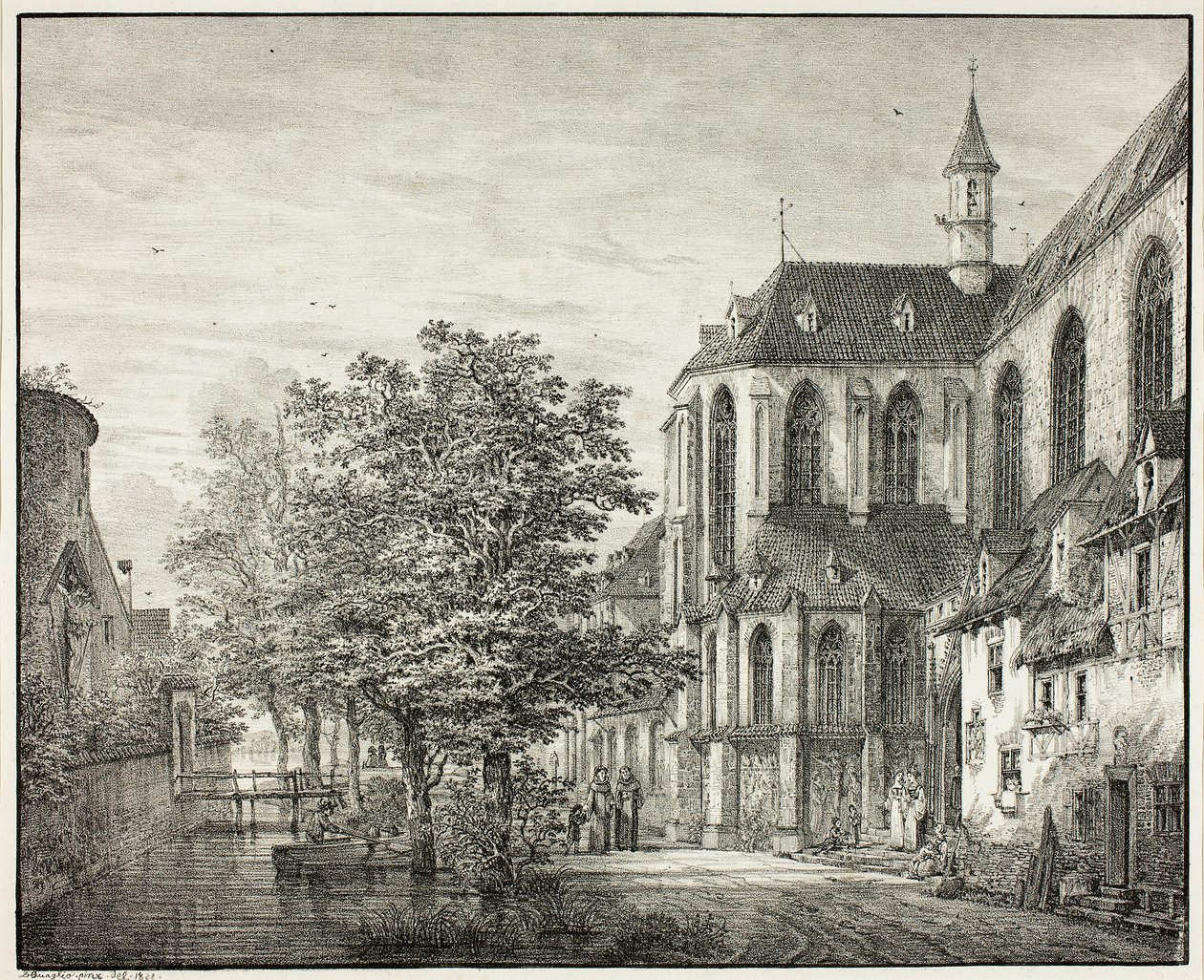 Iglesia parroquial de Boppard en el Rin de Domenico Quaglio